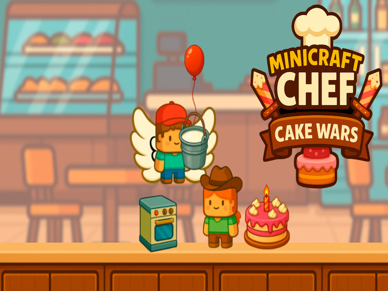 Spel Minicraft Chef Cake Wars aanlyn