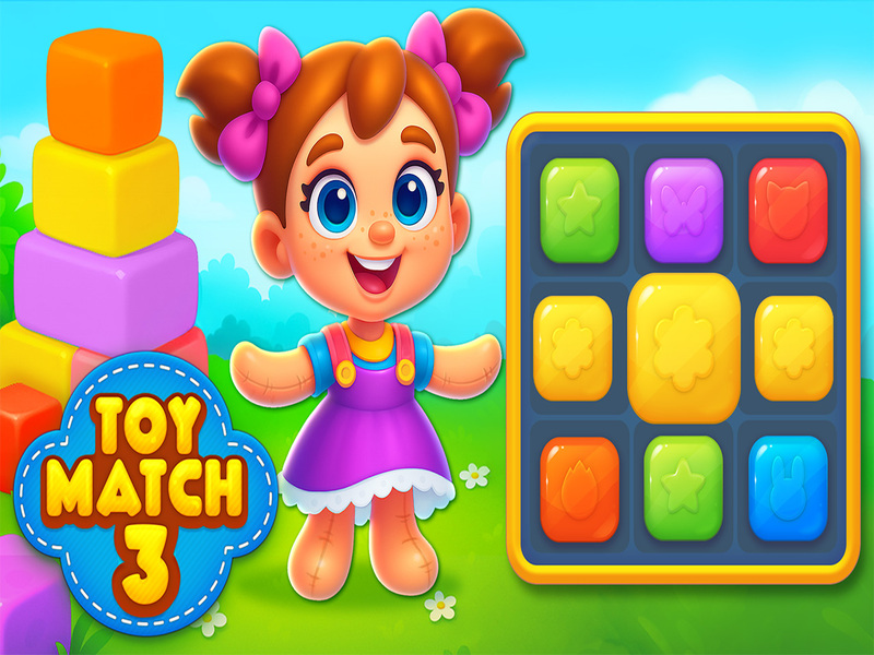 Spel Toy Match 3 aanlyn